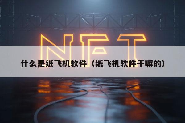 什么是纸飞机软件(纸飞机软件干嘛的)